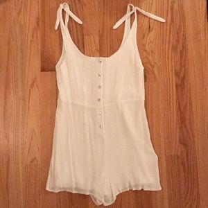 Urban Outfitters Pants - Urban Outfitters White Romper Urban Outfitters Pants - Urban Outfitters White Romper